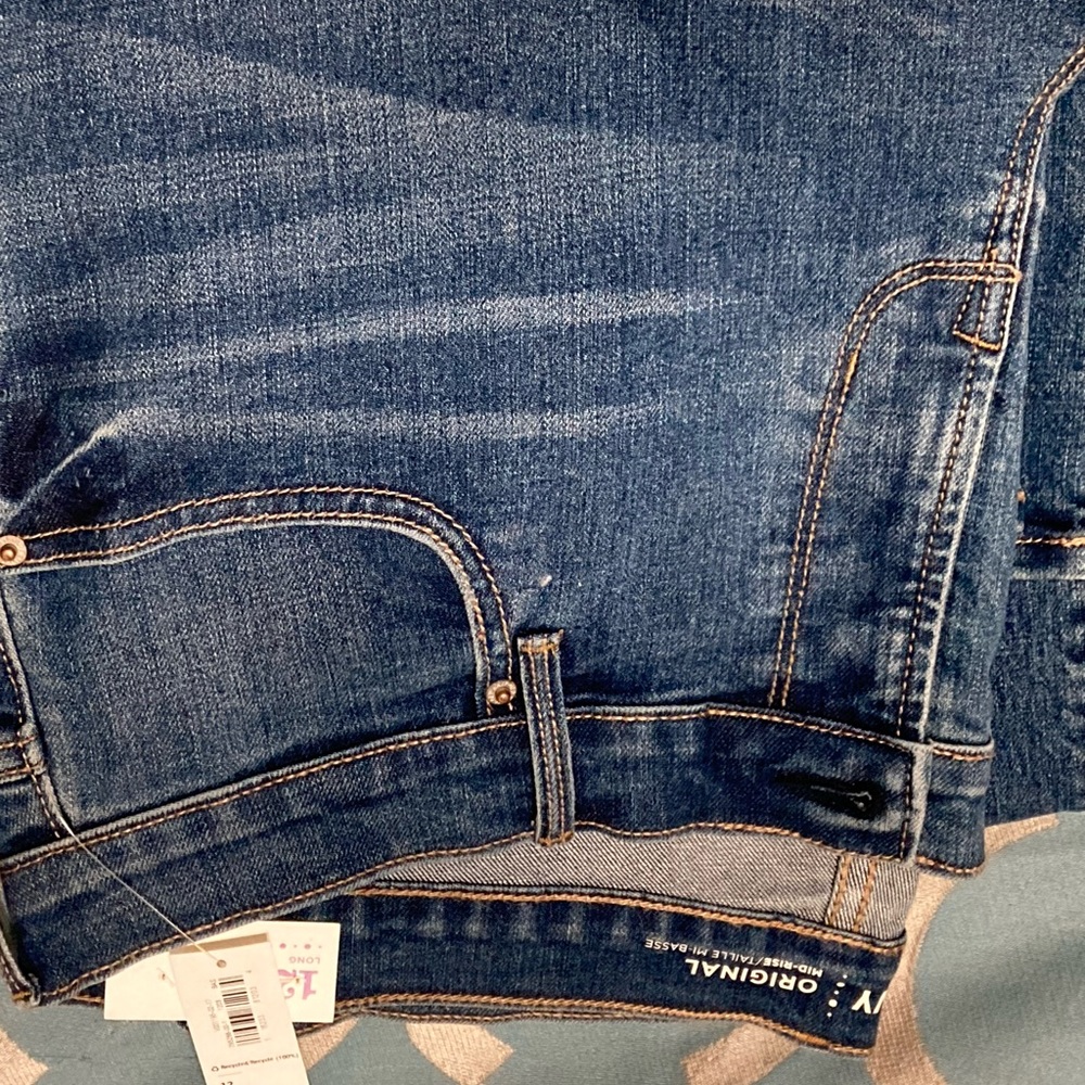 Old Navy jeans, NWT 12long Mid-rise boot cut
